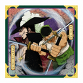 Bandai Namco One Piece Ichiban Kuji EX: Genealogy of Warrior Spirit G Prize metallic shikishi board featuring Zoro and Mihawk