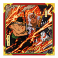Bandai Namco One Piece Ichiban Kuji G Prize metallic art board featuring Roronoa Zoro and King