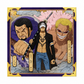 Bandai Namco One Piece Ichiban Kuji G Prize metallic shikishi board featuring Fujitora (Issho), Trafalgar Law, and Donquixote Doflamingo