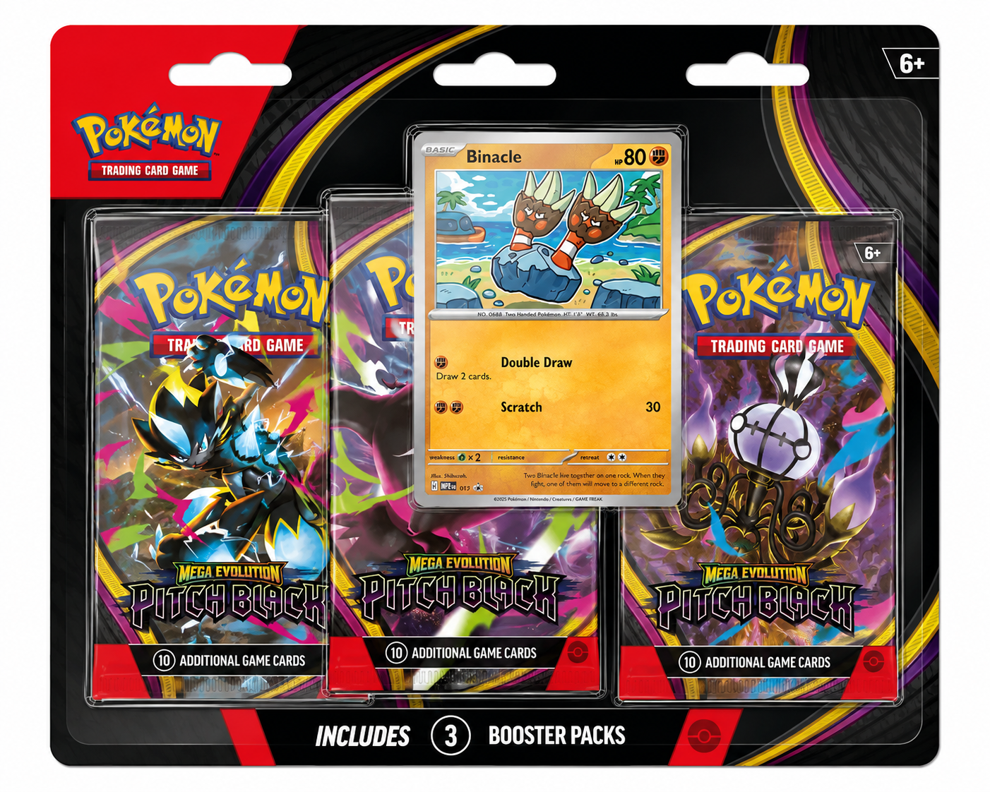 Pokemon Pitch Black 3 Pack Blister Assorted